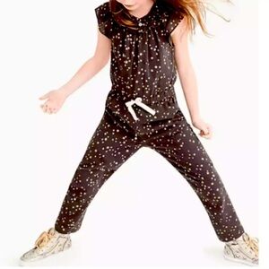 J Crew Crewcuts Kids Gold Star Romper Size 4